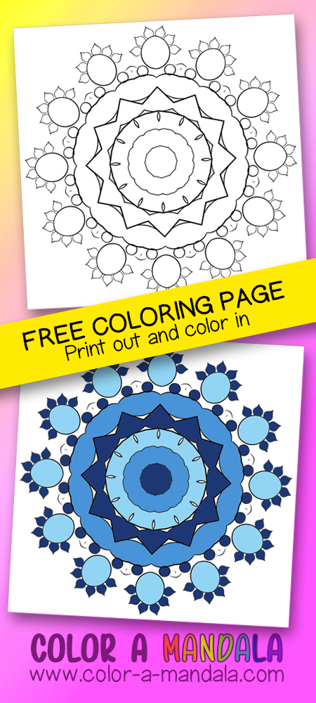 Mandala coloring page.