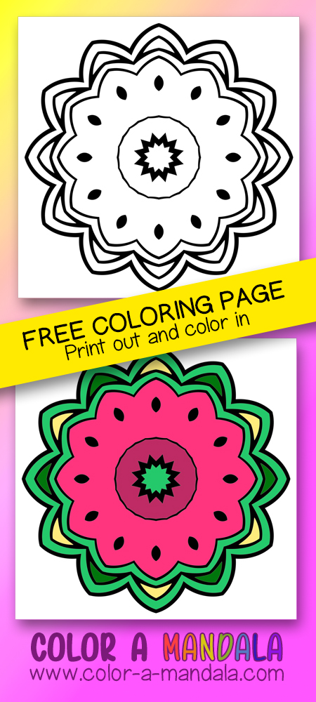 Simple coloring page