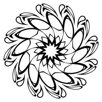 Swirly Curly Mandala (M80) - Free Printable Coloring Pages by Color a ...