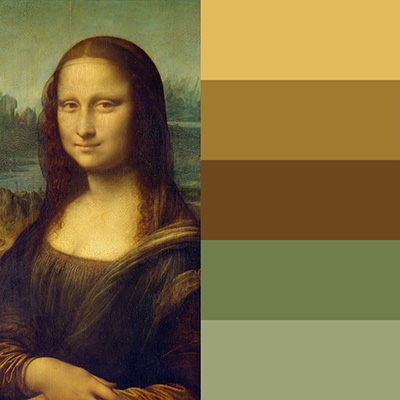 Mona Lisa color combination palette