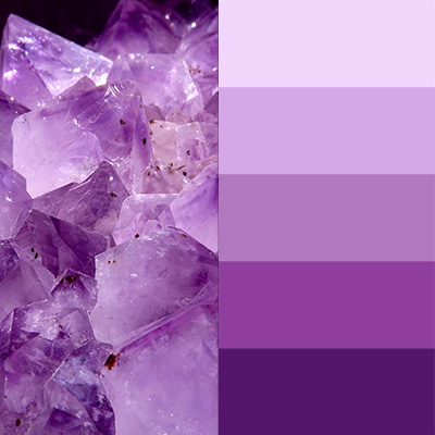 Amethyst coloring inspiration palette