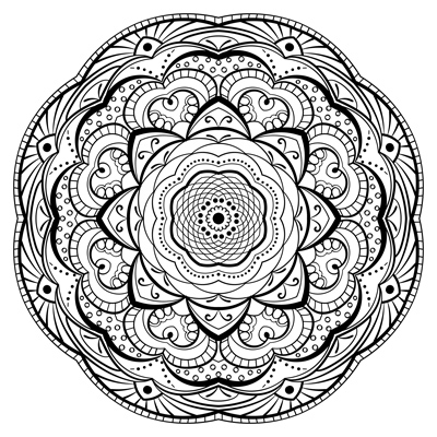 Mandala coloring page