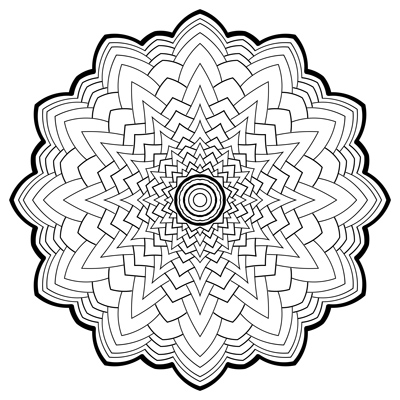 Starburst Flower Mandala (M62)