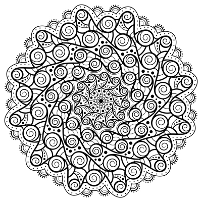 mandala coloring page