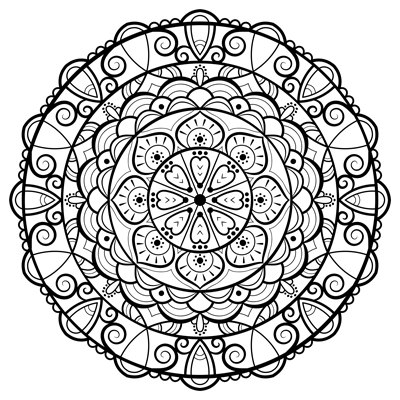 mandala coloring page