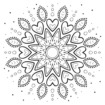 Mandala coloring page