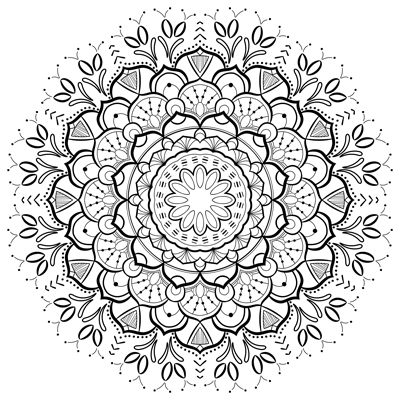 mandala coloring page