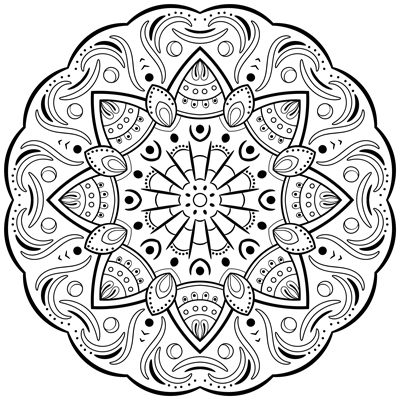 Mandala Coloring Page