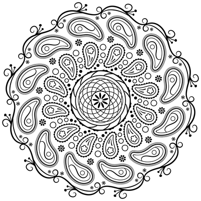 Mandala coloring page