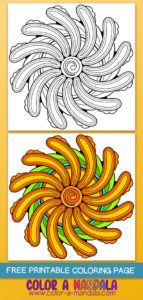 Swishy Spiral Mandala (M94) - Free Printable Coloring Pages by Color a ...