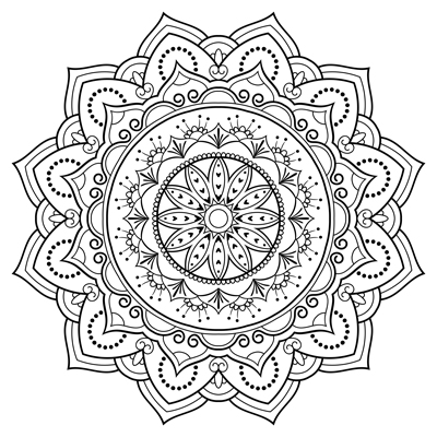 mandala coloring page