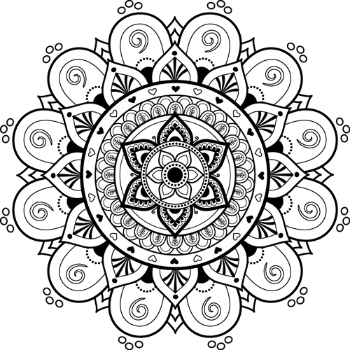 Mandala Coloring Page (M109)