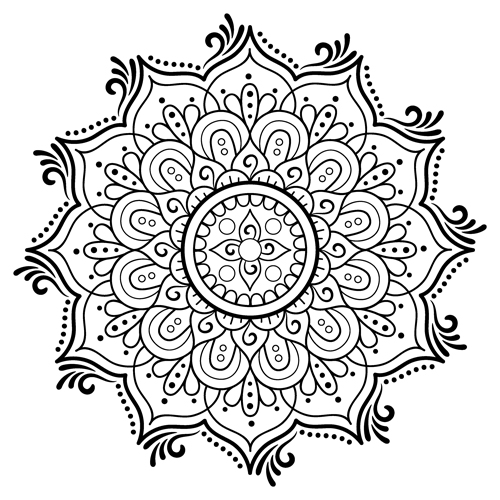 Mandala Coloring Page (M118)