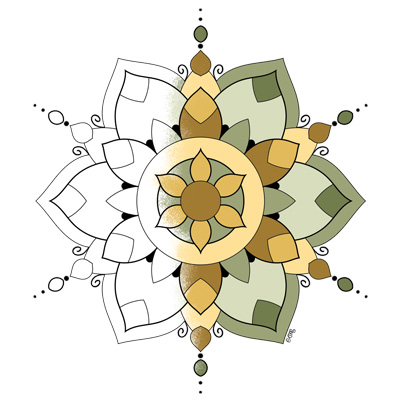 Mandala Coloring Page (M136)