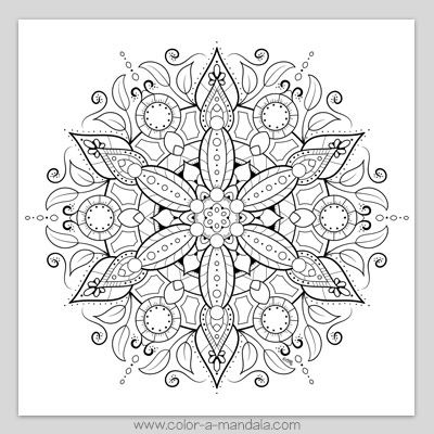 Mandala coloring page