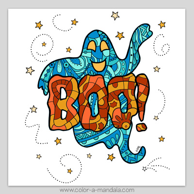 Free printable Halloween coloring page