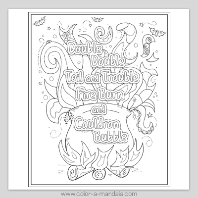 Halloween coloring page