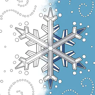 Snowflake coloring page