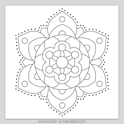 Mandala coloring page