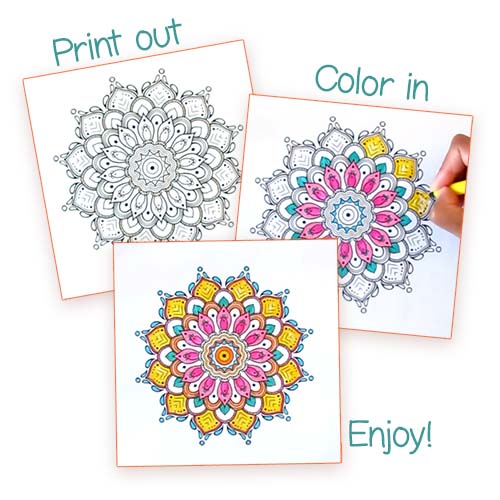 Free printable colorings page. Print out. Color in. Enjoy!