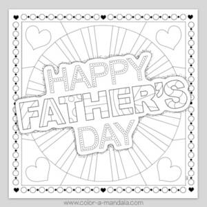 Happy Father's Day Coloring Page (M186) - Free Printable Coloring Pages ...
