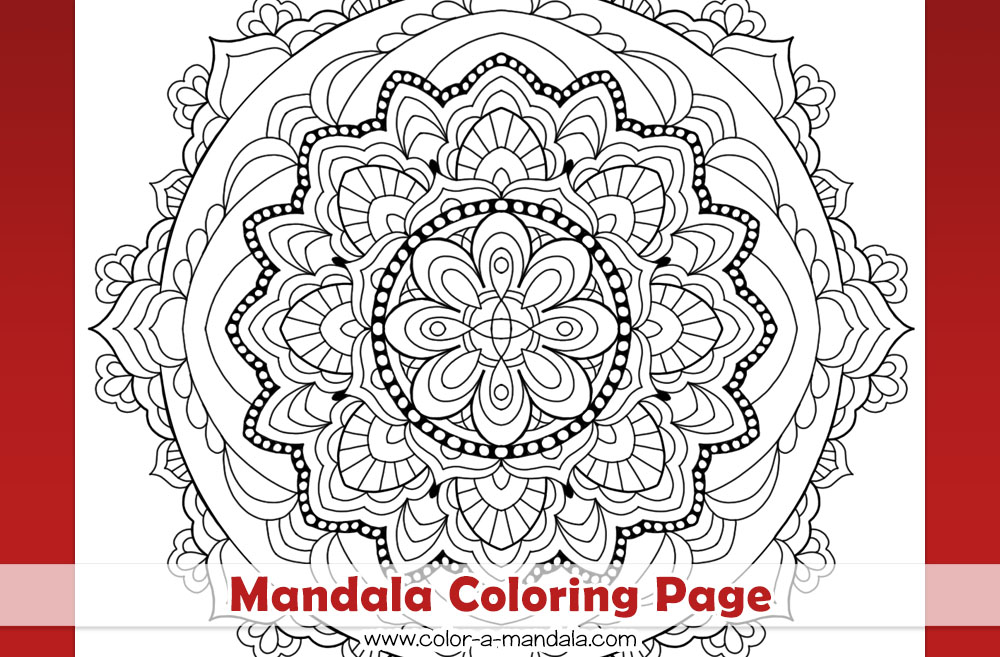 Image of Mandala coloring page