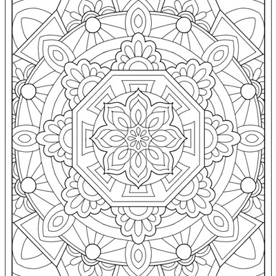 Mandala Coloring Page