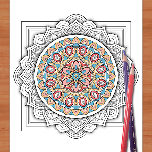 Mandala coloring page