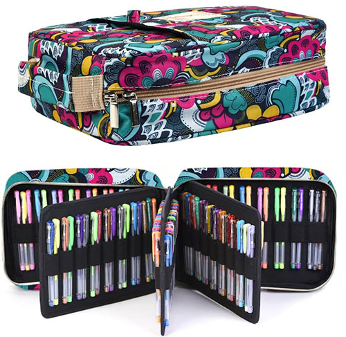 Image of a colored pencil or gel pen case holder for crafters and artists.