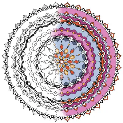 Mindful meditation mandala.