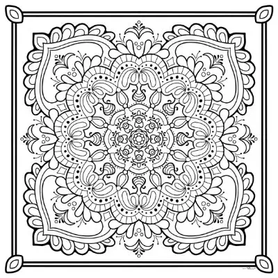 Framed Elegance Mandala